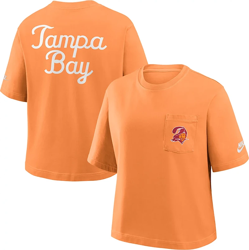 Nike Women's Buccaneers Rewind Pocket Boxy T-shirt
