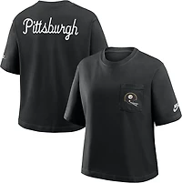 Nike Women's Steelers Rewind Pocket Boxy T-shirt