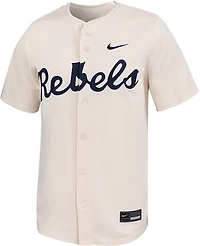 Nike Men's Ole Miss Limited Full Button Baseball Jersey