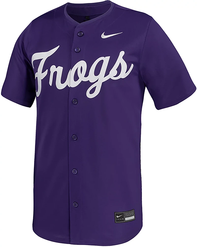 Nike Men's TCU Limited Full Button Baseball Jersey