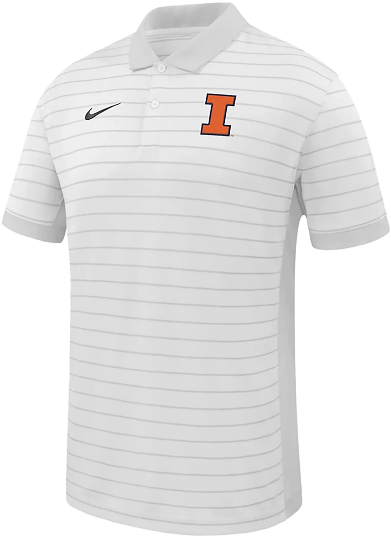 Nike Men's Illinois Dri Fit Stripe Victory Polo Shirt