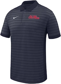 Nike Men's Ole Miss Dri Fit Stripe Victory Polo Shirt