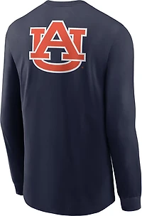 Nike Men's Auburn Slogan Double Sided Long Sleeve T-shirt