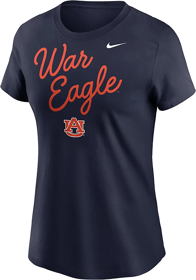 Nike Women's Auburn Script Over Logo T-shirt