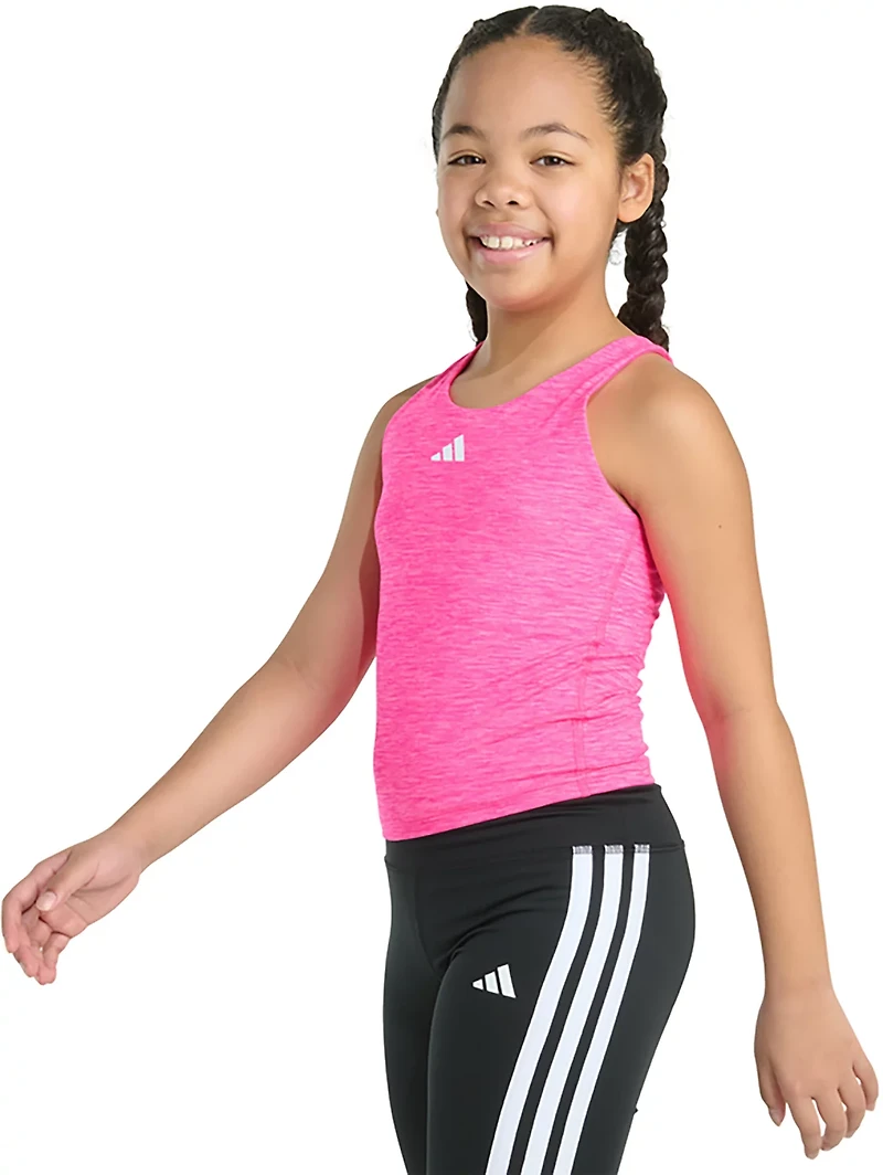 adidas Girls' Melange Training Tank Top