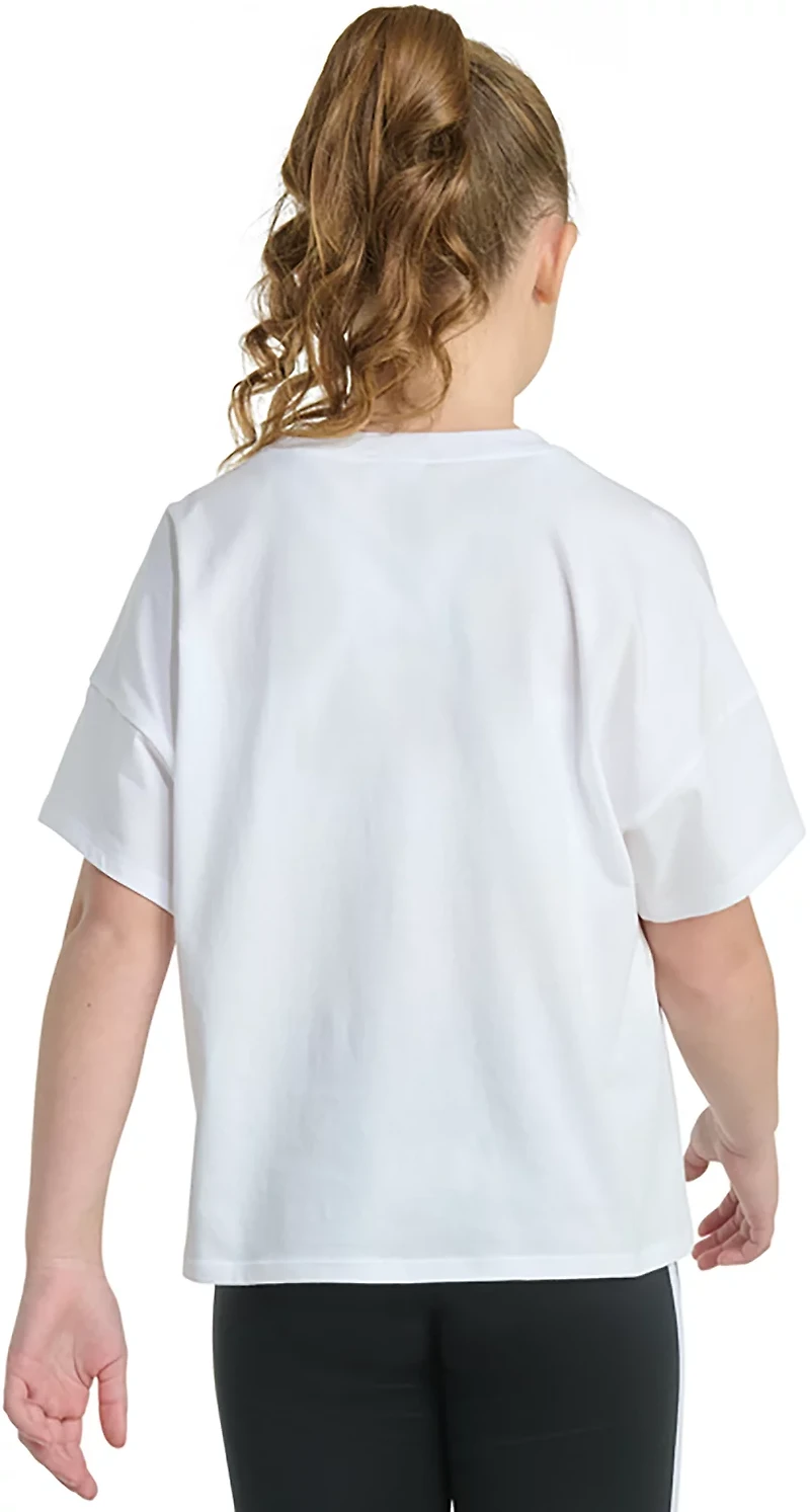 adidas Girls' Drop Shoulder Short Sleeve T-shirt