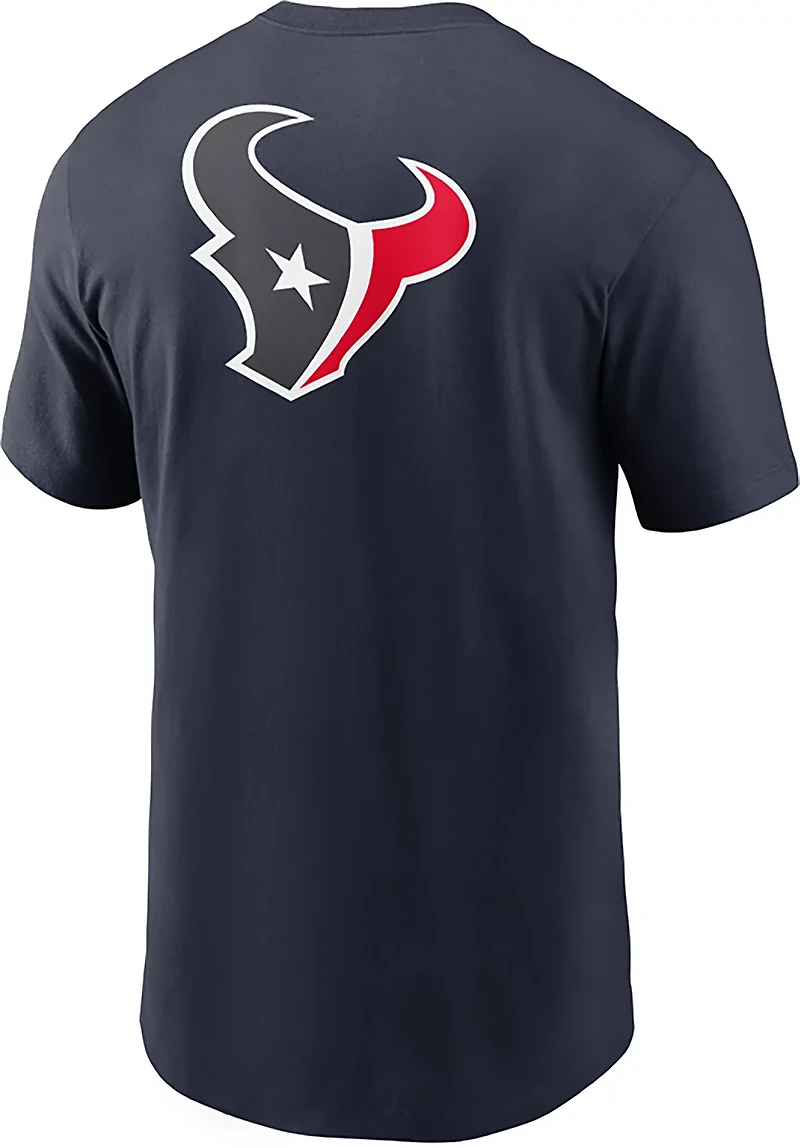 Nike Men's Houston Texans Rewind Front and Back Hit Essential T-shirt