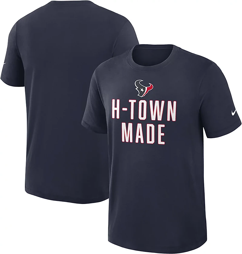 Nike Men's Houston Texans Rewind Slub Short Sleeve T-shirt