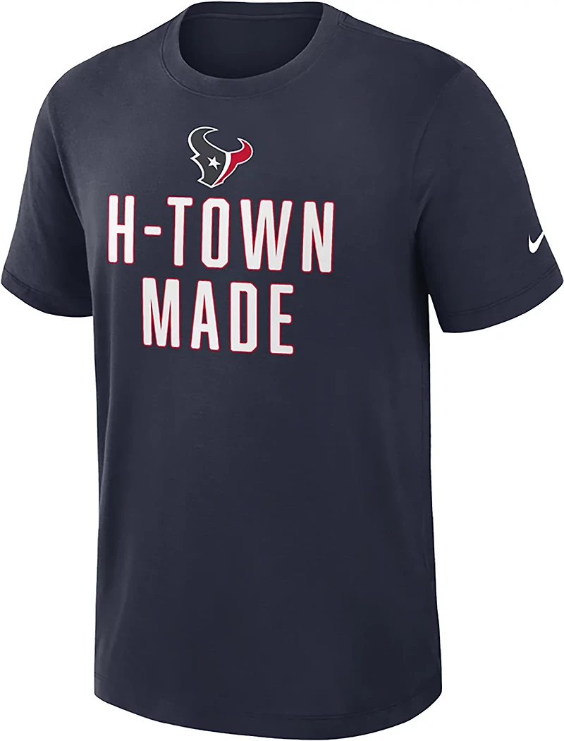 Nike Men's Houston Texans Rewind Slub Short Sleeve T-shirt