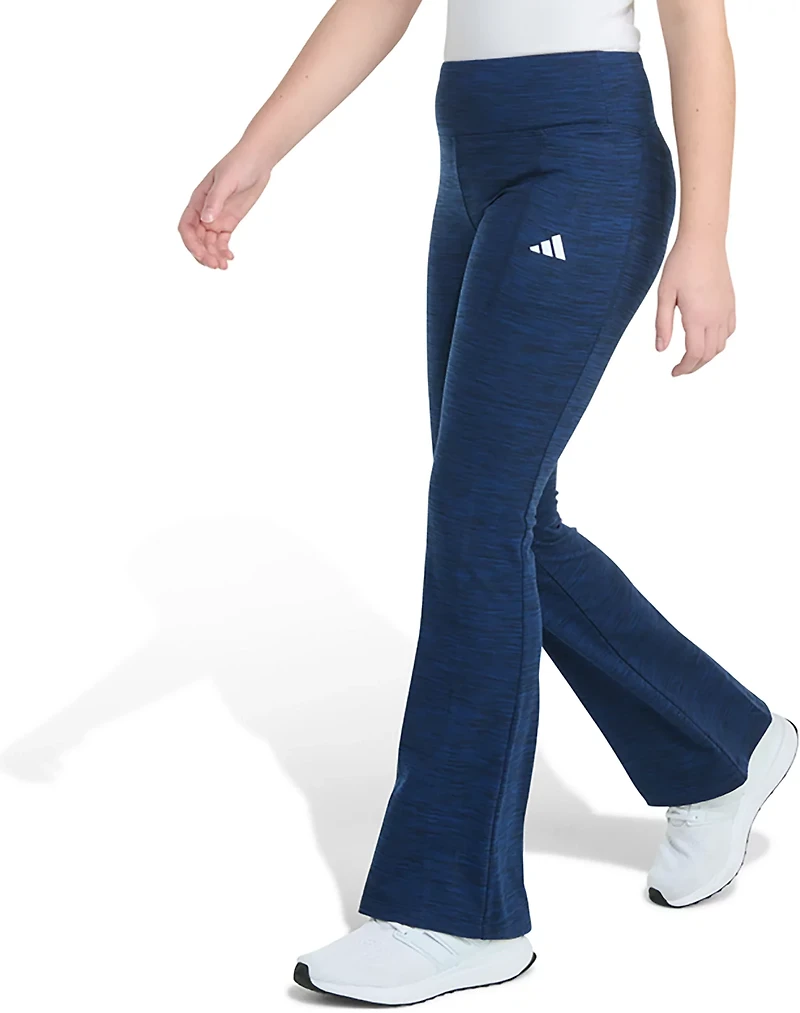 adidas Girls' Mélange Flare Leg Pants