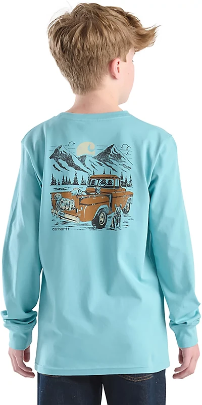 Carhartt Boys' Truck Long Sleeve Pocket T-shirt