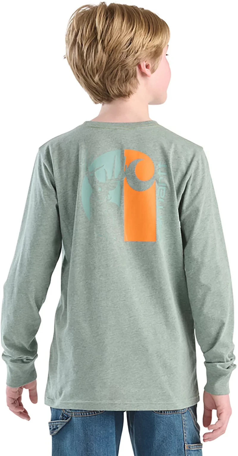 Carhartt Boys' Deer Long Sleeve Pocket T-shirt