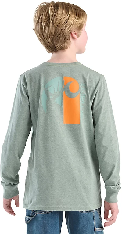 Carhartt Boys' Deer Long Sleeve Pocket T-shirt