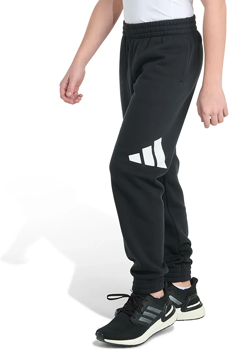adidas Boys' Essential Big Logo Fleece Joggers