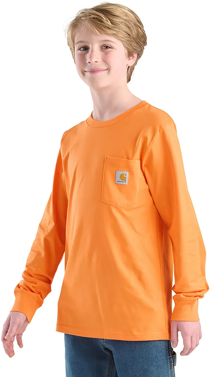 Carhartt Boys' Dog Long Sleeve Pocket T-shirt