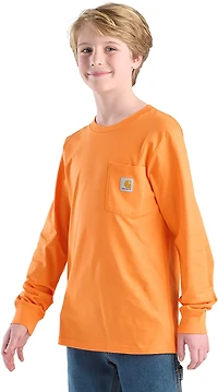Carhartt Boys' Dog Long Sleeve Pocket T-shirt
