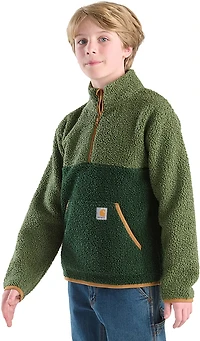 Carhartt Boys' Sherpa 1/2 Zip Long Sleeve Sweatshirt