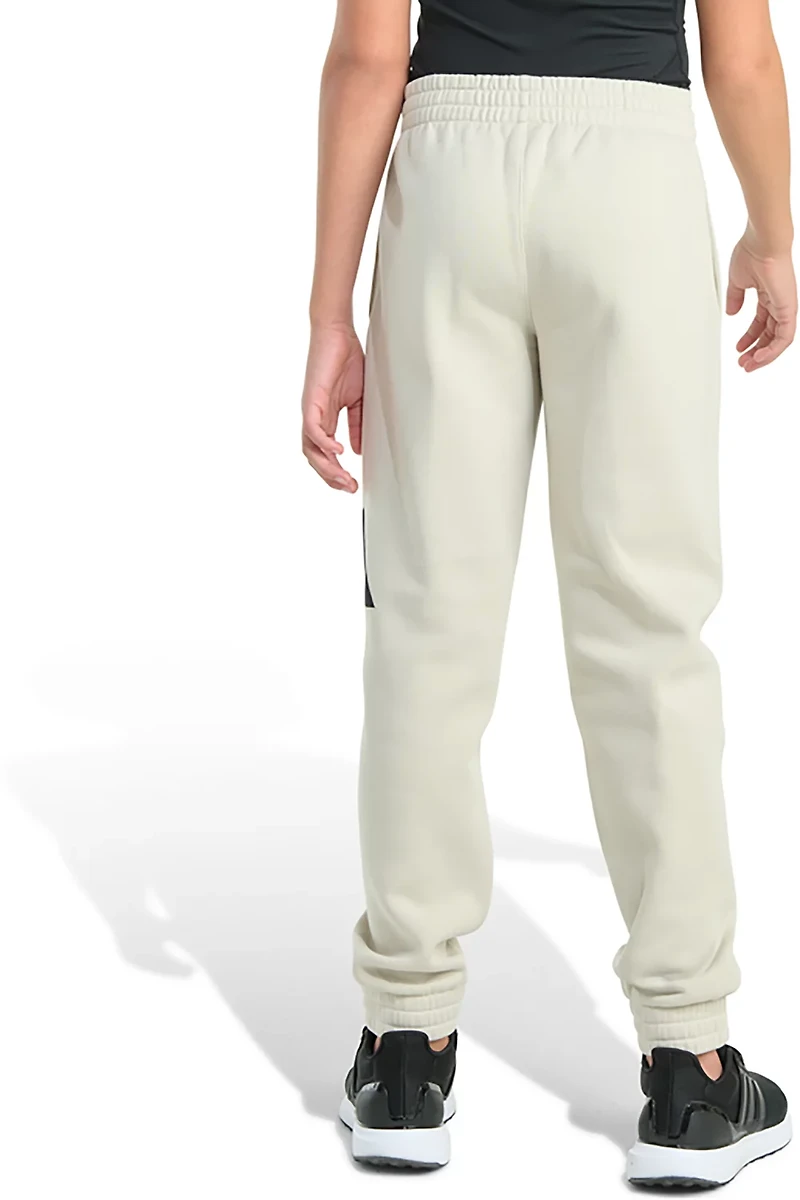 adidas Boys' Essential Big Logo Fleece Joggers