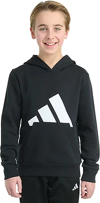 adidas Boys' Big Logo Fleece Pullover Hoodie
