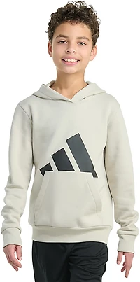 adidas Boys' Big Logo Fleece Pullover Hoodie