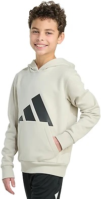 adidas Boys' Big Logo Fleece Pullover Hoodie