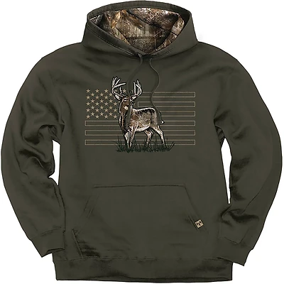 Buck Wear Men's USA Graphic Hoodie