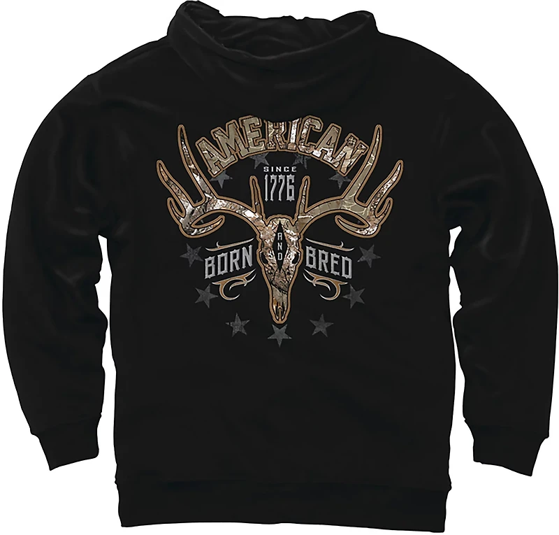 Buck Wear Men's American Born Graphic Hoodie
