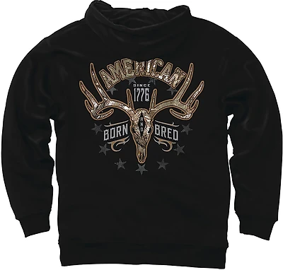 Buck Wear Men's American Born Graphic Hoodie