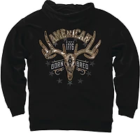 Buck Wear Men's American Born Graphic Hoodie