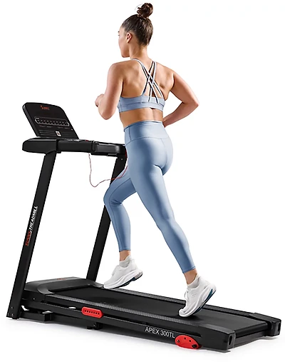 Sunny Health & Fitness APEX 300 SMART Motorized Treadmill with Bluetooth