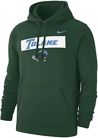 Nike Men's Tulane School Over Mascot Club Fleece Hoodie