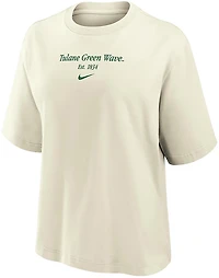 Nike Women's Tulane Team Est Boxy T-shirt