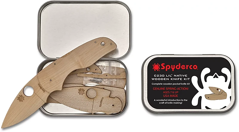 Spyderco C230 Lil' Native Wooden Knife Kit
