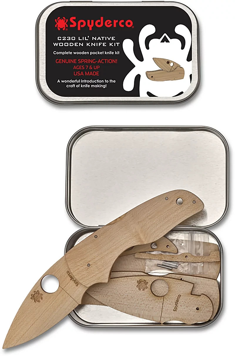 Spyderco C230 Lil' Native Wooden Knife Kit