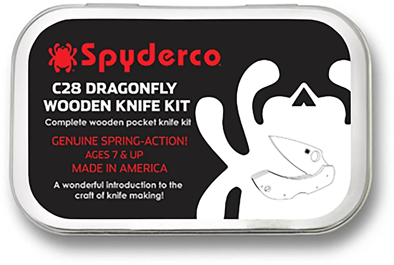 Spyderco C28 Dragonfly Wooden Knife Kit