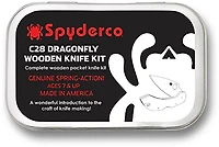 Spyderco C28 Dragonfly Wooden Knife Kit