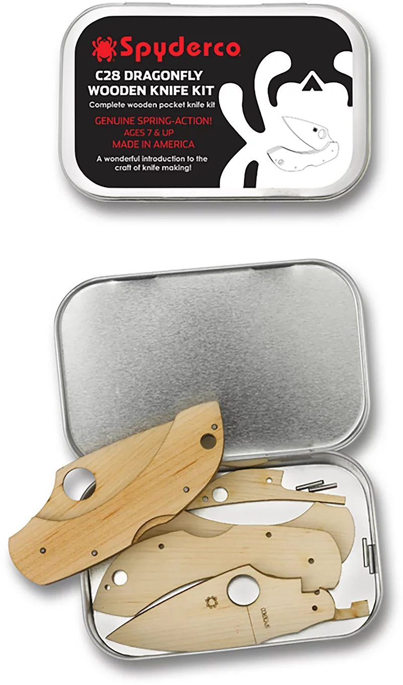 Spyderco C28 Dragonfly Wooden Knife Kit