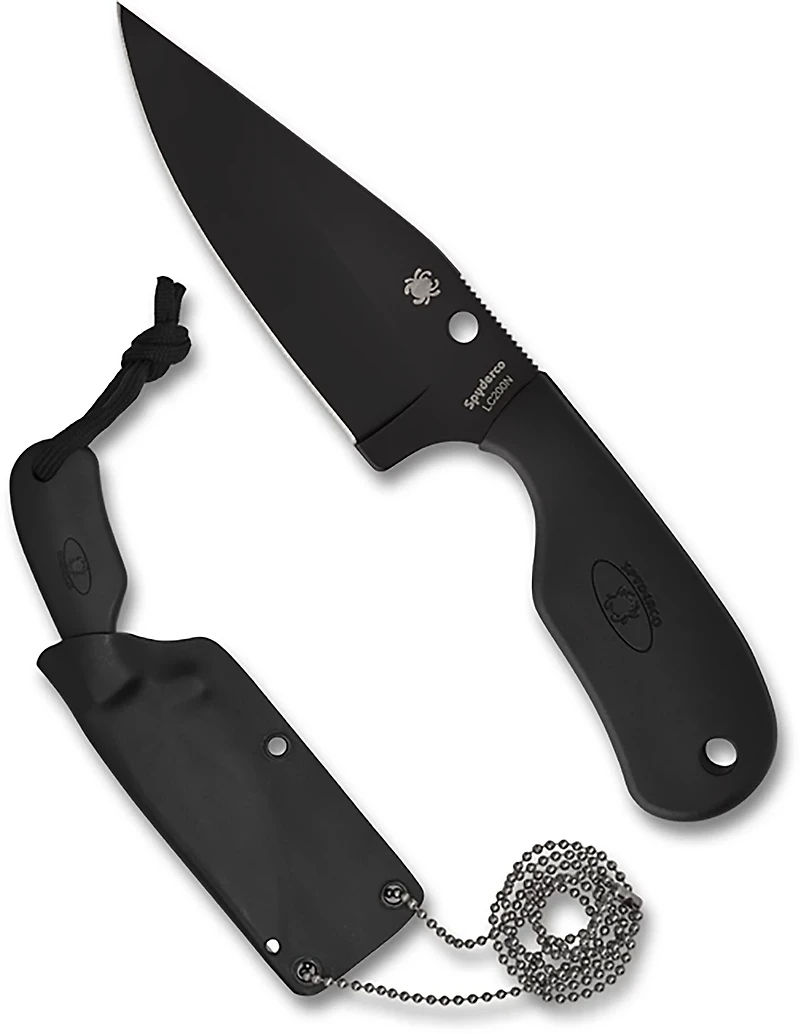 Spyderco Subway Black Blade Bowie Knife