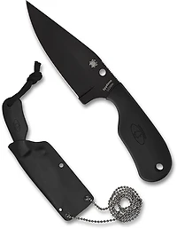 Spyderco Subway Black Blade Bowie Knife
