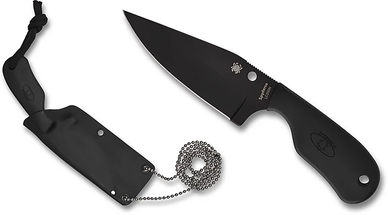 Spyderco Subway Black Blade Bowie Knife