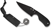 Spyderco Subway Black Blade Bowie Knife