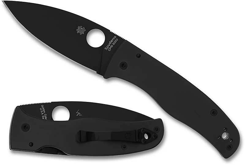 Spyderco Bodacious G-10 Black Blade Folding Knife