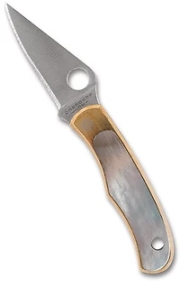 Spyderco Bug Nickel Silver Abalone Folding Knife