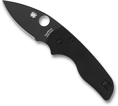 Spyderco Lil' Native Compression Lock Black Blade Folding Knife
