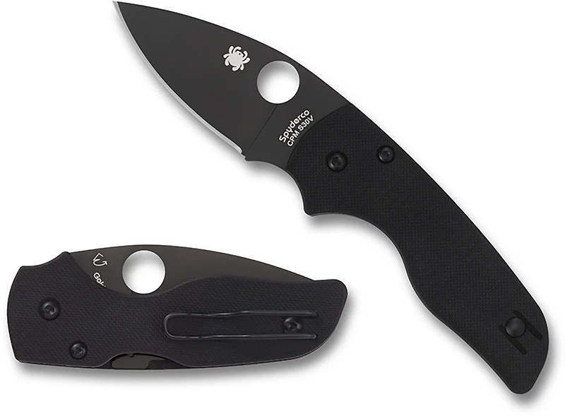 Spyderco Lil' Native Compression Lock Black Blade Folding Knife