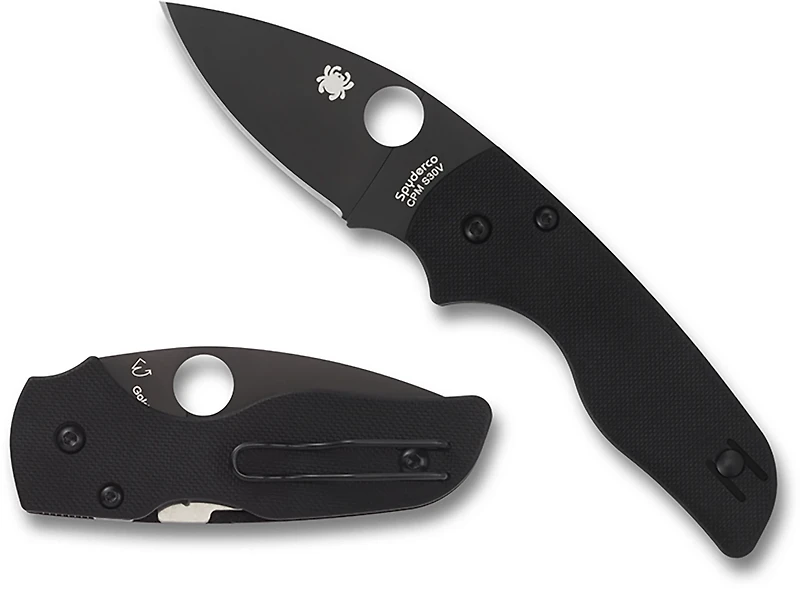Spyderco Lil' Native Compression Lock Black Blade Folding Knife