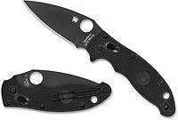 Spyderco Spyderco Manix 2 Lightweight Black Blade Folding Knife