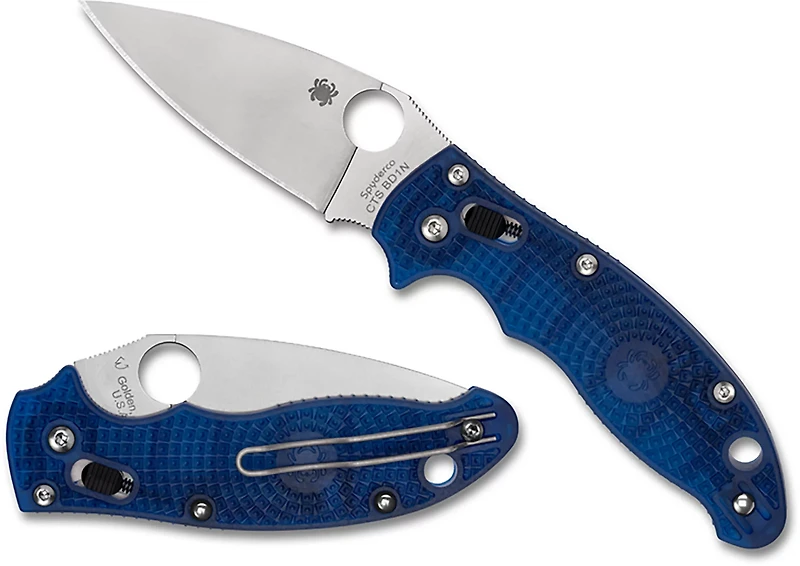 Spyderco Manix 2 Lightweight Translucent Blue Folding Knife