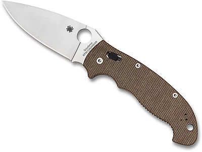 Spyderco Manix 2 XL Canvas Micarta CPM CRU-WEAR Folding Knife
