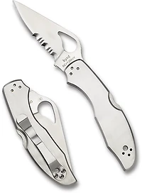 Spyderco Meadowlark 2 Stainless CombinationEdge Folding Knife